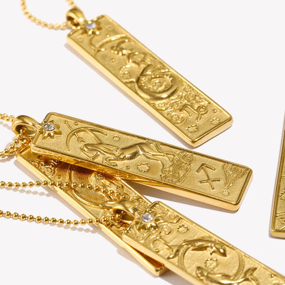 Colar Zodíaco Auréa Banhado a Ouro