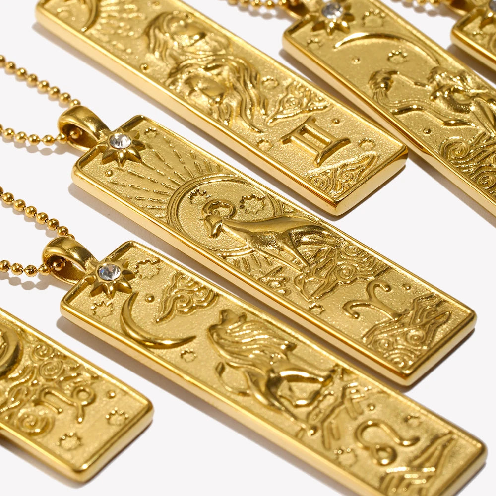Colar Zodíaco Auréa Banhado a Ouro